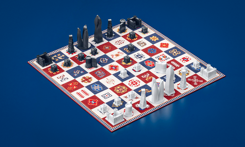 Baku Chess Set - Azerbaijan Carpet Edition