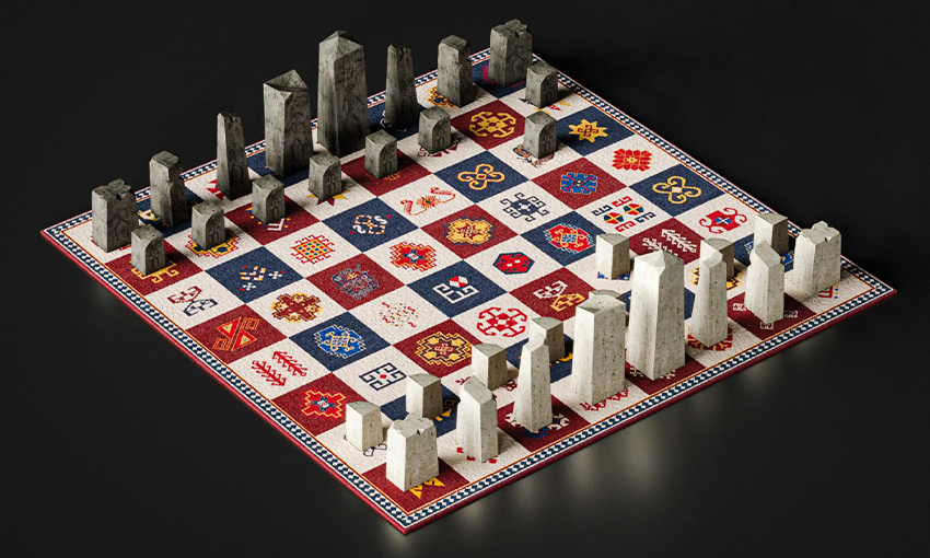 Baku Chess Set - Gobustan Edition